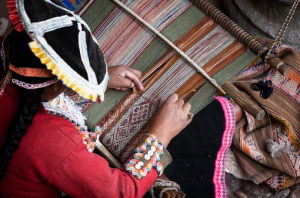Inca textile made in the Andes
